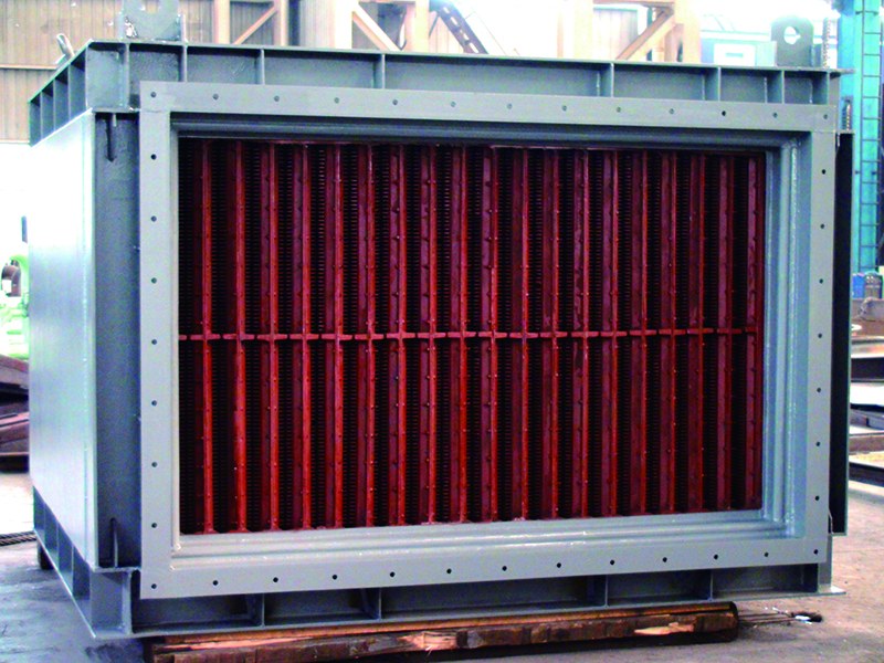 Cast finned air preheater